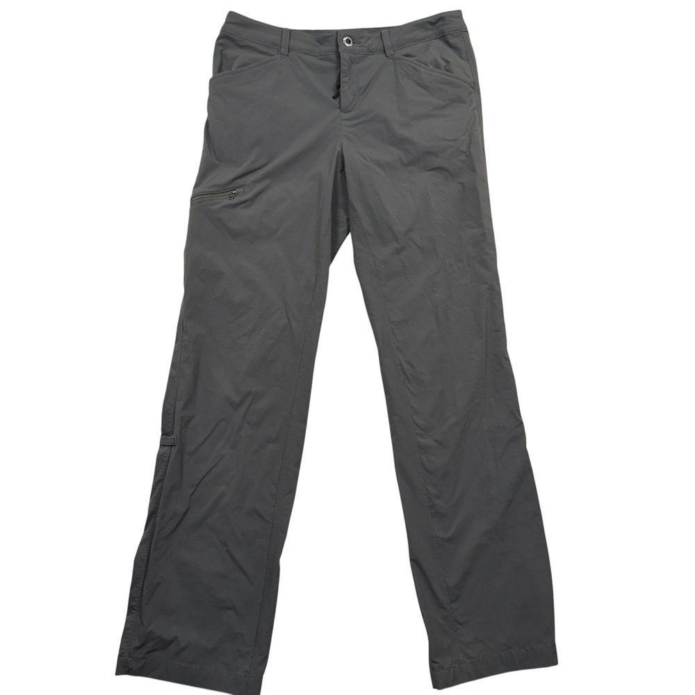 Patagonia Hiking Pants Womens 8 Gray Worn Wear Nylon Stretch Outdoor